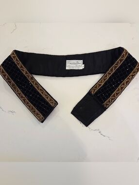 Beautiful Statement Christian Dior Ceintures VTG Beaded Belt Size M / L / 32 "